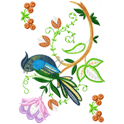 Jacobean Bird Embroidery Design 3 Jacobean Bird Embroidery Design 3